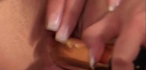  Amateur Hairy Housewife Gets Off And Make It alone